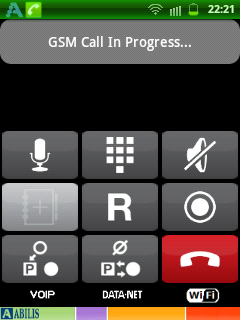 During a GSM call