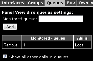 Enable queue monitoring