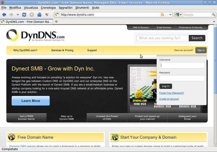 Home page