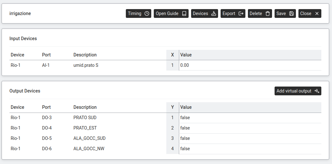 New Control Loop — the editor with input fields for loop parameters and conditions.