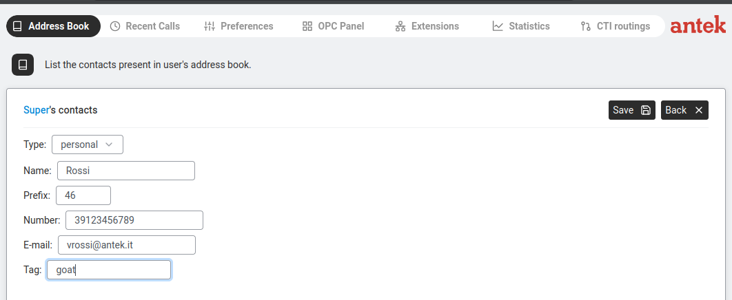 Add contact form.